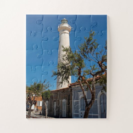vuurtoren van Punta Secca, Sicilië, Italië 30-pc Legpuzzel (Verticaal)