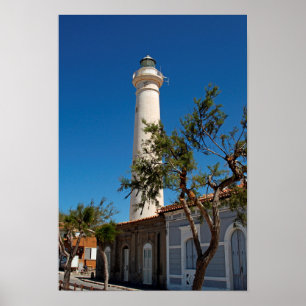 vuurtoren van Punta Secca, Sicilië, Italië Poster