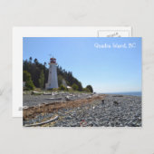 Vuurtoren van Quadra Island Briefkaart (Voorkant / Achterkant)