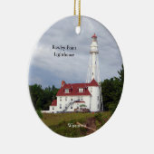 vuurtoren van Rawley Point Keramisch Ornament (Rechts)