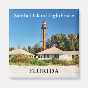 Vuurtoren van Sanibel Island, Florida Magnet Magneet