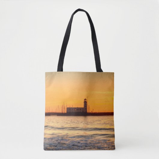 vuurtoren van Scarborough Tote Bag (Voorkant)