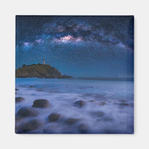 vuurtoren van Seascape Milky Way Lanta Island Kr Magneet