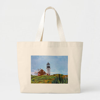 Vuurtoren van Seguin Island Grote Tote Bag