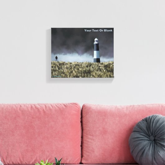 vuurtoren van Spurn Point Canvas Afdruk (Insitu (Woonkamer))