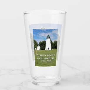 vuurtoren van Turks punt, Maryland Pint Glass Glas