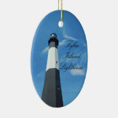 vuurtoren van Tybee Island Keramisch Ornament (Rechts)