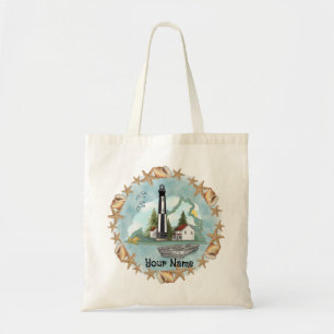 Vuurtoren van Virginia Shells Tote Bag