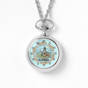 vuurtoren van Washington Shells Horloge