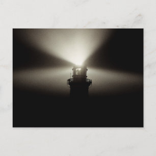 vuurtoren van zee Mist Galleyhead West Cork Irel Briefkaart
