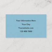 Vuurtoren voor de Blauwe Nautische Stekelkust Visitekaartje (Achterkant)