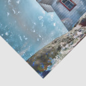 vuurtoren voor de Noordzee Tissuepapier (Detail)