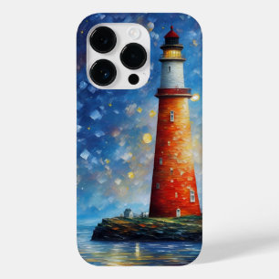 Vuurtoren voor de oceaan - Zonneverf Case-Mate iPhone 14 Pro Hoesje