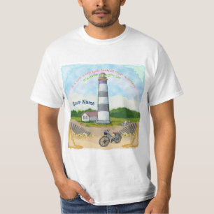Vuurtoren voor fietskeuze t-shirt