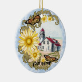 Vuurtoren voor vlinders keramisch ornament (Rechts)