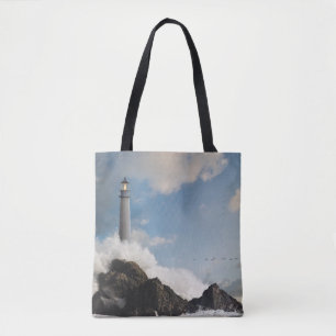 vuurtoren Vuurtoren met drijfgolven Draagtas