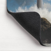 vuurtoren | Vuurtoren met drijfgolven Muismat (Hoek)