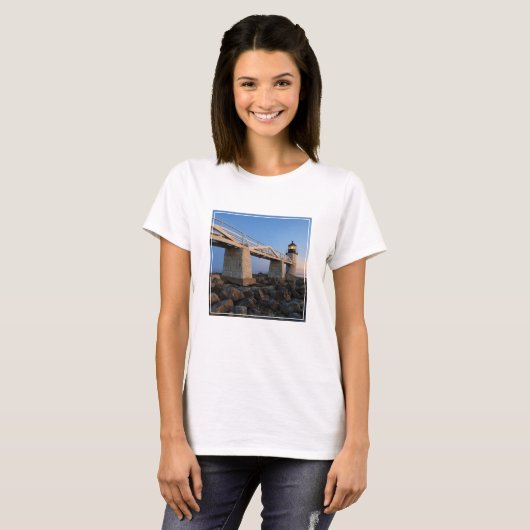 vuurtoren | Vuurtoren Port Clyde Maine T-shirt (Voorkant volledig)