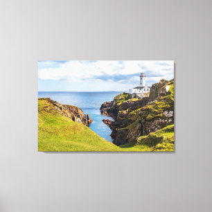 vuurtoren   vuurtoren van Fanad Head Ierland Canvas Afdruk