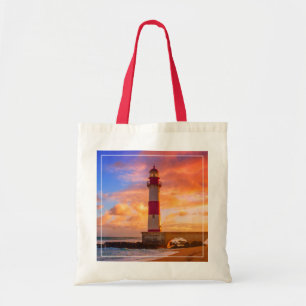 vuurtoren vuurtoren van Itapuã Bahia Brazilië Tote Bag