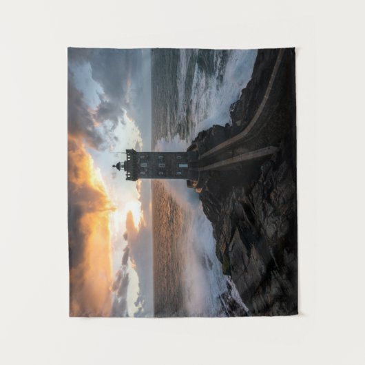 vuurtoren | vuurtoren van Le Conquet Kermorvan Wandkleed (Voorkant)