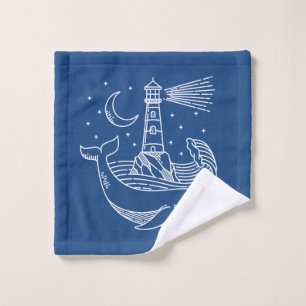 vuurtoren walvis bad handdoek