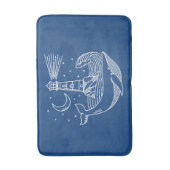 vuurtoren walvis badmat (Voorkant Verticaal)