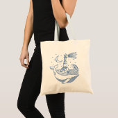 vuurtoren walvis tote bag (Voorkant (product))