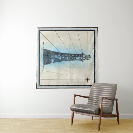 vuurtoren wandkleed (In Situ (horizontaal))