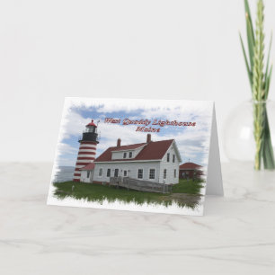 Vuurtoren West Quoddy - Maine Kaart