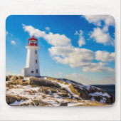 vuurtoren | Winter in Peggy's Cove, Nova Scotia Muismat (Voorkant)