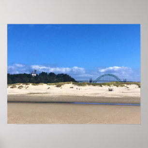 Vuurtoren Yaquina Bay, Newport, Oregon Poster
