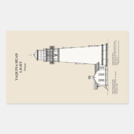 Vuurtoren Yaquina Head - Oregon - SBD Rechthoekige Sticker