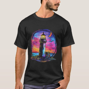 Vuurtoren Zeilen Zee Strand Boottocht Zeekant Huis T-shirt