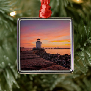 vuurtoren Zuid-Portland, Maine Metalen Ornament