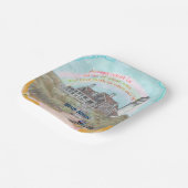 vuurtorenacceptatie papieren bordje (Gebogen)