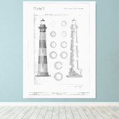  vuurtorendiagram van Bodie Canvas Afdruk (Insitu (Houten vloer))