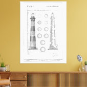  vuurtorendiagram van Bodie Canvas Afdruk (Insitu (Woonkamer))