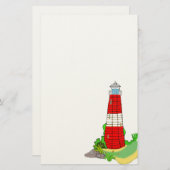 vuurtorenkantoorbenodigdheden briefpapier (Voorkant / Achterkant)