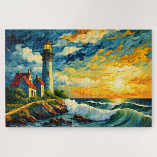 Vuurtorenlandschap Legpuzzel