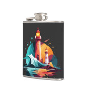 Vuurtorenlandschap Rustige Natuur Buiten Heupfles (Links)