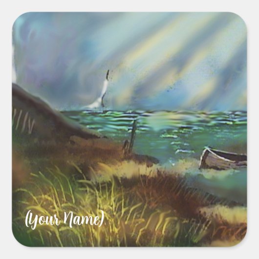 Vuurtorenplein Stickers (Voorkant)