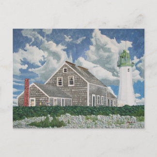 Vuurtorenwachterswoning van Scituate Briefkaart