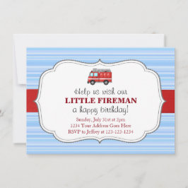 Vuurtruck uitnodiging