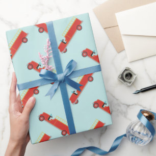 Vuurtruckpatroon: omslagpapier cadeaupapier