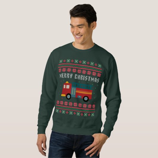 Vuurtrui Oogse kersttrui Trui (Voorkant volledig)
