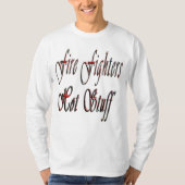 Vuurvechters Hete Logo, Mannen Witte T-shirt (Voorkant)