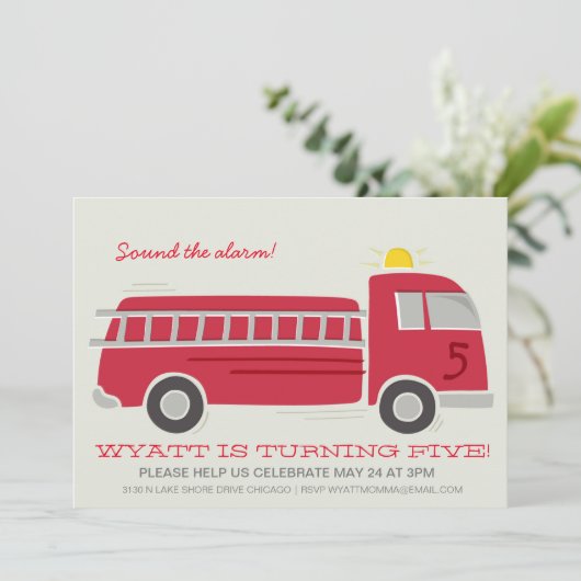 Vuurvechtpartij uitnodigt kaart (Staand voorkant)