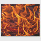 Vuurvlam macro cadeaupapier (Vlak)