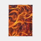 Vuurvlam macro fleece deken (Voorkant)